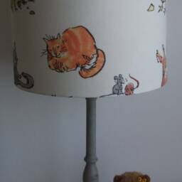 Quentin's Menagerie - Handmade Children's Table Lampshade 30cm Drum - thumbnail 2
