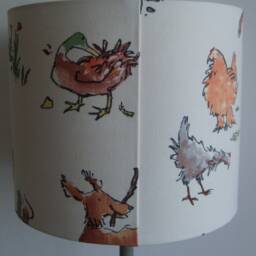 Quentin's Menagerie - Handmade Children's Table Lampshade 30cm Drum - thumbnail 4