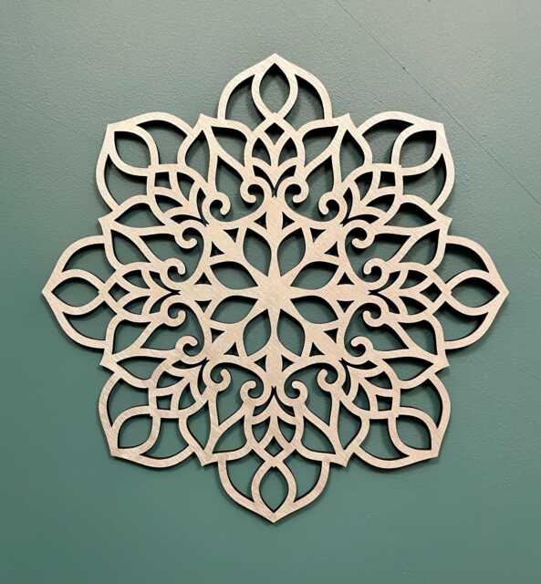 New 30cm Mandala Wall Art, Wooden Mandala, Geometric Mandala Decor - image 1