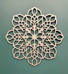 New 30cm Mandala Wall Art, Wooden Mandala, Geometric Mandala Decor - thumbnail 1