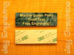 Custom Engraved 1x3 Marble Green, Red Or Blue Plate with Adhesive Backing Personalized Customized Wall Door Tag Name Sign Small Business