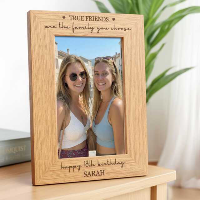 Personalised Friend Birthday Gifts - 18Th 21st 30Th Any Age Photo Frame - image 1