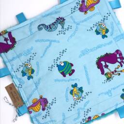 Taggy Comforter Blanket Baby Toddler Child Snug Soft & Cozy Approximately 25cm X Without Ribbon Tags - thumbnail 3