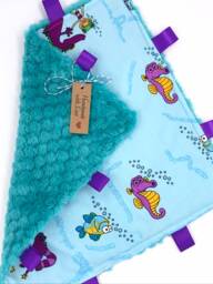 Taggy Comforter Blanket Baby Toddler Child Snug Soft & Cozy Approximately 25cm X Without Ribbon Tags - thumbnail 1