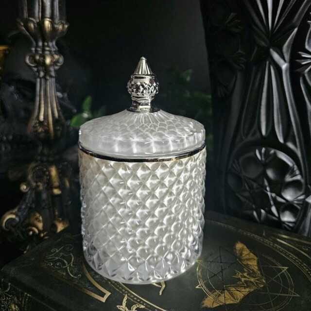 Nosferatu - Gothic Glass Candle Sandalwood & Night Blooming Jasmine Scented Vegan Soy Vampire Gift - image 1