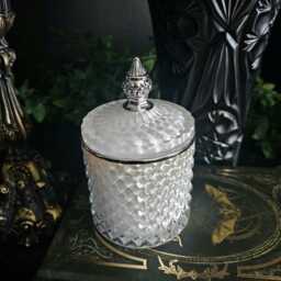 Nosferatu - Gothic Glass Candle Sandalwood & Night Blooming Jasmine Scented Vegan Soy Vampire Gift - thumbnail 2