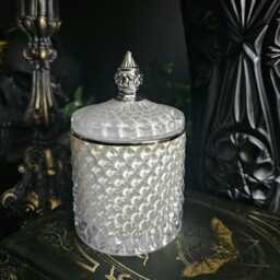 Nosferatu - Gothic Glass Candle Sandalwood & Night Blooming Jasmine Scented Vegan Soy Vampire Gift - thumbnail 1