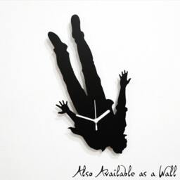Falling Man - Silhouette Table Clock - thumbnail 2