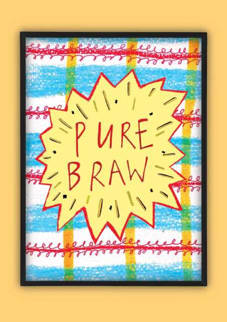 Pure Braw Illustration Print - image 1