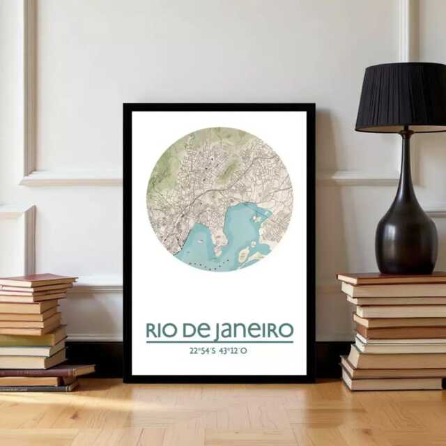 Rio De Janeiro City Poster, Travel Poster Wall Art