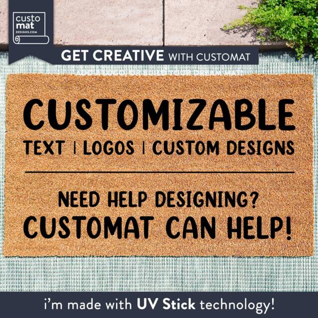 Customizable Realtor Door Mat - Design Your Own Doormat Personalized Rug Customized Coir Personalised Gift New Home Decor - image 1