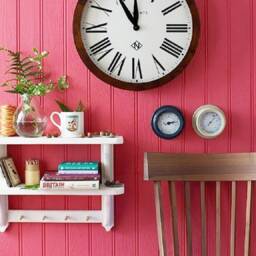 Vintage Cottage, Wall Mounted Kitchen Two - & Three-Tiered Painted Shelf With Wooden Peg Rail - thumbnail 3