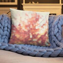 Autumn Leaves Pillow Cover Orange Fall Decor, 18x18 - thumbnail 4