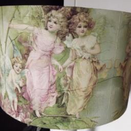 Fairy Angel Lampshade Shabby Chic Cherub Lamp Shade - thumbnail 3