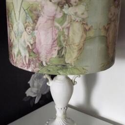 Fairy Angel Lampshade Shabby Chic Cherub Lamp Shade - thumbnail 4