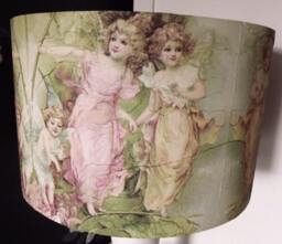 Fairy Angel Lampshade Shabby Chic Cherub Lamp Shade - thumbnail 1