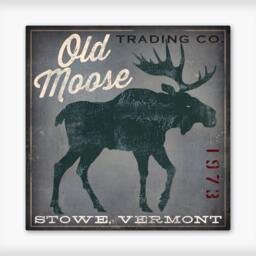 Custom Old Moose Trading Company - Rustic Road Sign Graphic Art Poster Print - thumbnail 3