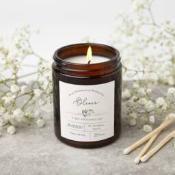 Personalised Wedding Day Candle Gift For Groom Soy Wax Apothecary Jar - thumbnail 1