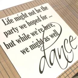 Dance Quote Wall Sticker, Life Might Not Be The Party Decal Quote, Dance Sticker - thumbnail 2