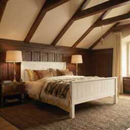 The Sherwood - Solid Wood Bed Frame High Foot End Luxury Modern Bedroom Furniture Handmade in UK - thumbnail 3
