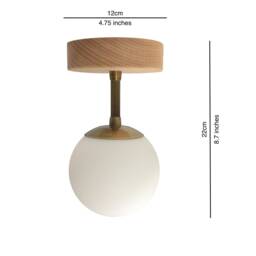 Minimal Globe Ceiling Light Flush Mount Lamp Wall Sconce - thumbnail 4