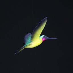 Hummingbird Mobile Sculpture Decor By John Perry 5 Inch Wingspan Ruby Throated - thumbnail 2