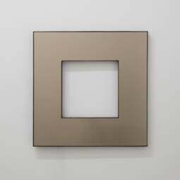 Donut Square Bronze Tinted Back Illuminated Customisable Mirror With Patina Frame - thumbnail 1