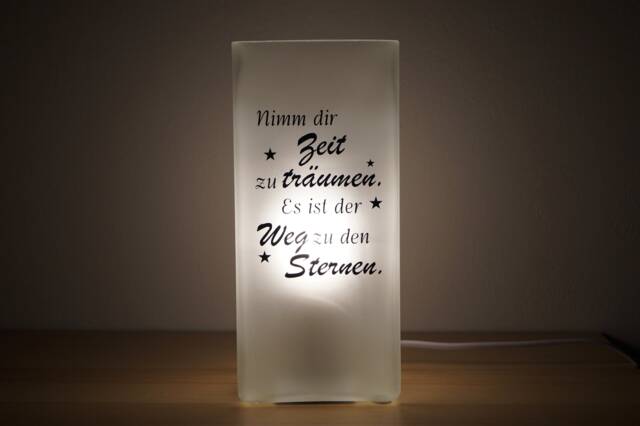 Lamp With Slogan, Customizable - image 1