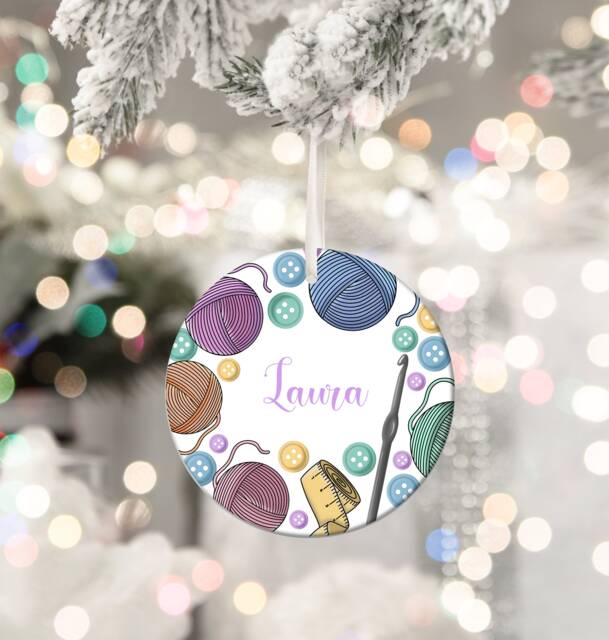 Crochet Bauble. Crochet Christmas Decoration, Ornament, Gift, Gift For Her, Mum, Nan