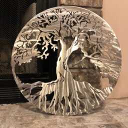 Metal Tree Of Life Wall Art - Usa Made Home Decor - thumbnail 3