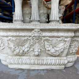 Pair Of Large Veronese Troughs - Reconstituted Stone Planter Urn Garden Ornament - thumbnail 2