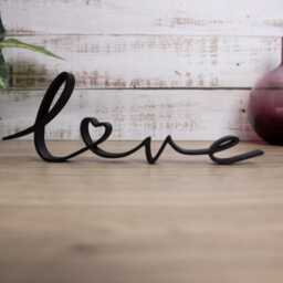 Love Line Art Sculpture Minimalist Heart Ornament, Home Decor, Freestanding Hearts - thumbnail 2