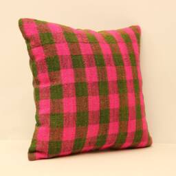 Pillows 16x16 Turkish Kilim Pillow Cover Handmade Home Living Design Boho Vintage Rustic Pink Throw Covers Old Cushion 4Kf-162 - thumbnail 2