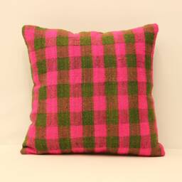 Pillows 16x16 Turkish Kilim Pillow Cover Handmade Home Living Design Boho Vintage Rustic Pink Throw Covers Old Cushion 4Kf-162 - thumbnail 1