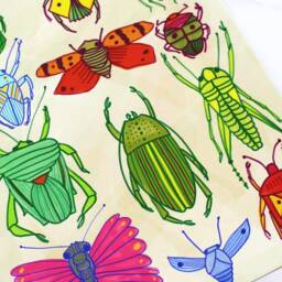 Insect Inspired Art Print Digital Download - Printable Artwork Illustration House Warming Gift Butterflies - thumbnail 4