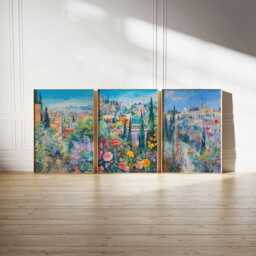 Set Of 3 Tehran Posters, Travel Prints, Wall Art, Iran Prints Set, Decor, Iranian Art City Posters - thumbnail 2