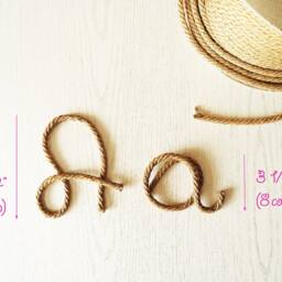 Rope Welcome Wall Sign Rustic Home Decor - thumbnail 3