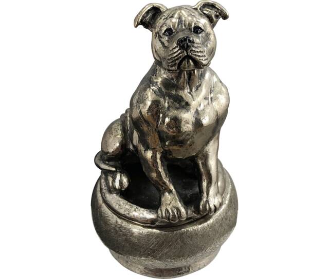 Pit Bull Jewelry Figurine Box. Pt1-Bx