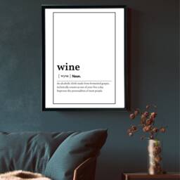 Alcohol Word Definition Prints, Bar Decor, Gifts, Framed Wall Art Or Downloadable - thumbnail 3