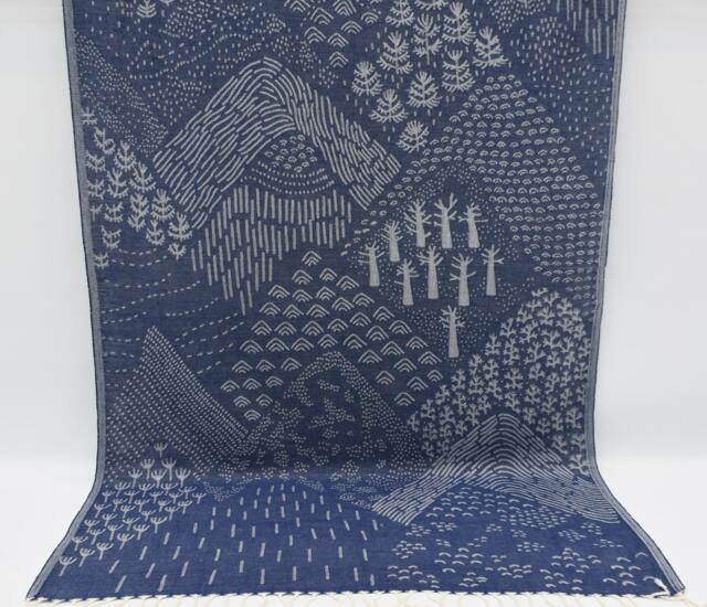 "Navy Blue Towel, Soft Towel, Turkish Towel, Turkey Peshtemal, 40""x70" - image 1