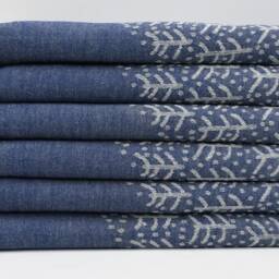 "Navy Blue Towel, Soft Towel, Turkish Towel, Turkey Peshtemal, 40""x70" - thumbnail 2