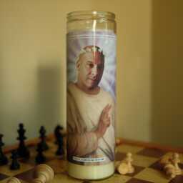 Saint Vin Diesel Prayer Candle Scented Vegan Soy Wax, Handmade - thumbnail 1