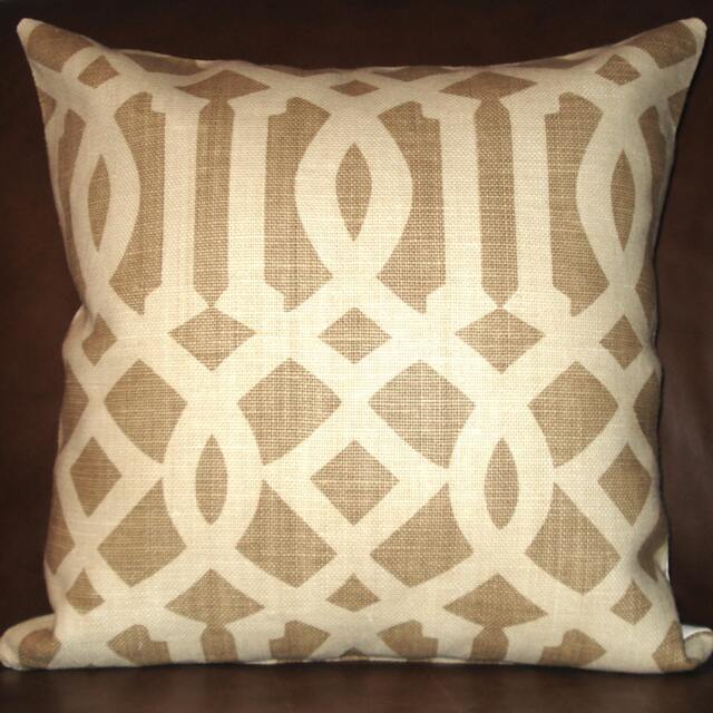 Kelly Wearstler Imperial Trellis in Coffee 18x18 Pillow Cover