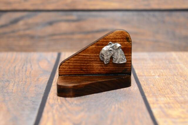 Soft-Coated Wheaten Terrier - Wooden Candlestick With Dog, Souvenir, Decoration, Limited Edition, Collection - image 1