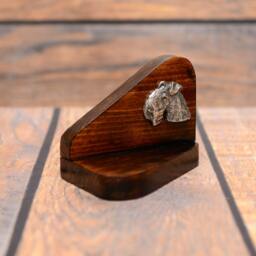 Soft-Coated Wheaten Terrier - Wooden Candlestick With Dog, Souvenir, Decoration, Limited Edition, Collection - thumbnail 3