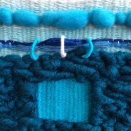 "Woven Wall Hanging, Medium Tapestry, Boho Weaving - " - thumbnail 2