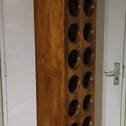 Double Wooden Wine Rack/Display Stand - Round - thumbnail 3