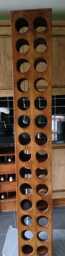 Double Wooden Wine Rack/Display Stand - Round - thumbnail 4