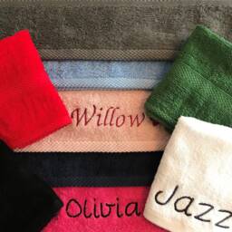 Bowling Towel - Personalised Face Cloth/Hand Bath Skittles - thumbnail 4