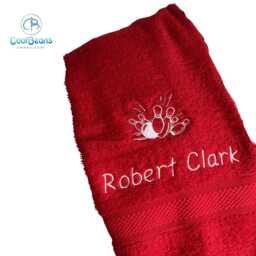 Bowling Towel - Personalised Face Cloth/Hand Bath Skittles - thumbnail 2